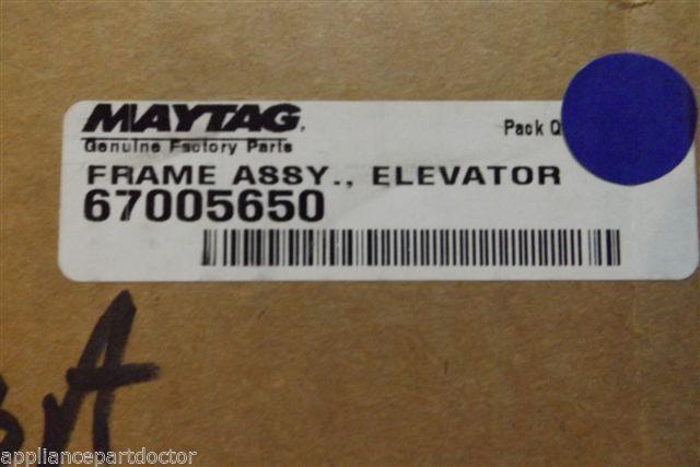 MAYTAG REFRIGERATOR 67005650 FRAME ASSY ELEVATOR NEW IN BOX MAYTAG REFRIGERATOR 67005650 FRAME ASSY ELEVATOR NEW IN BOX